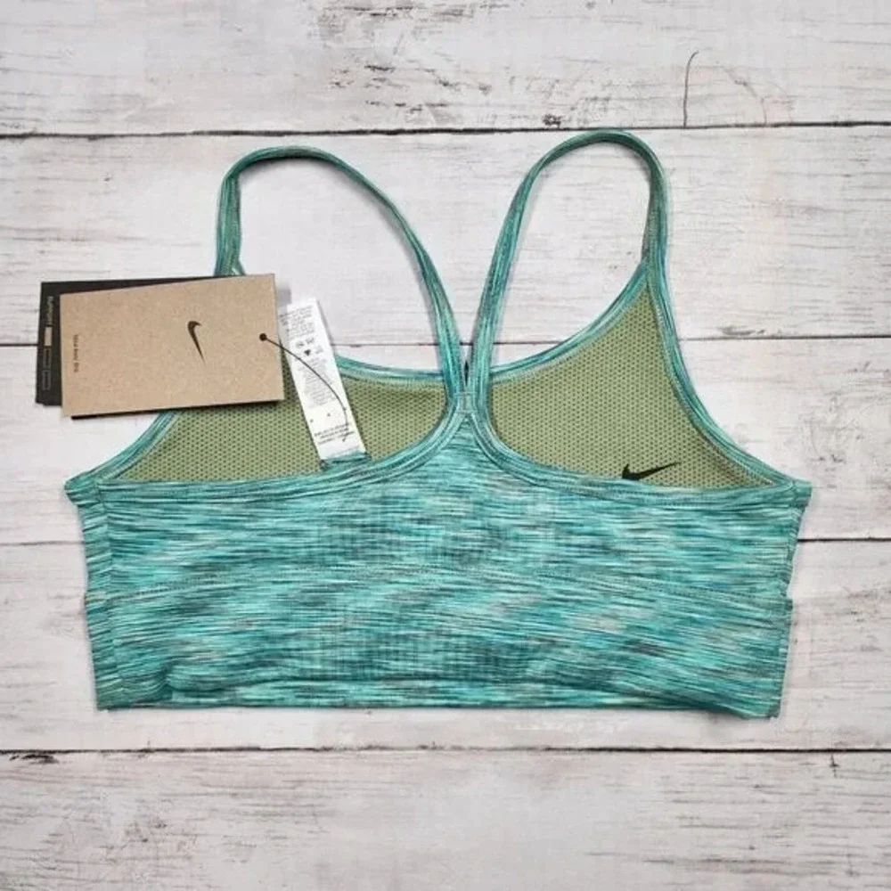 Sz M NIKE Kids Indy Sports Bra Green Teal FD2277 386 -‎ NWT